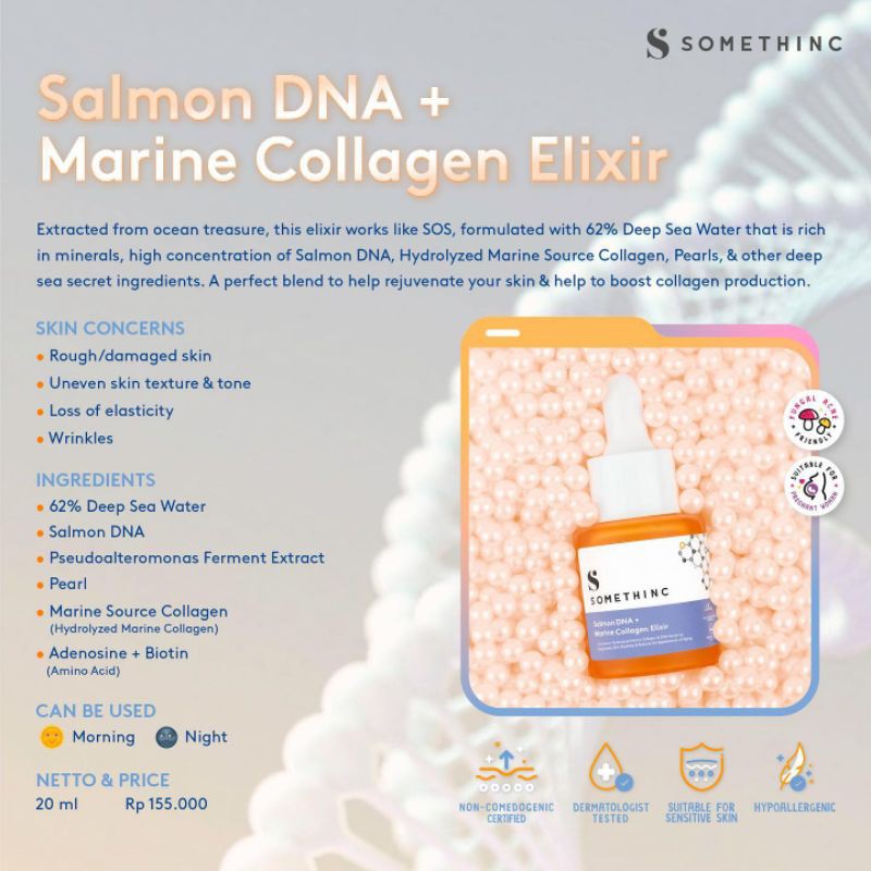 Somethinc Holygrail MultiPeotide Youth Elixir / Salmon DNA+Marine Collagen Elixir 20ml