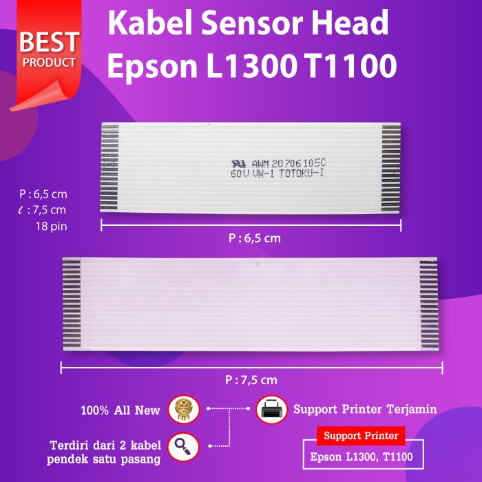 Kabel Sensor Head Epson L1300 T1100 Flexible Cable Printer L1300