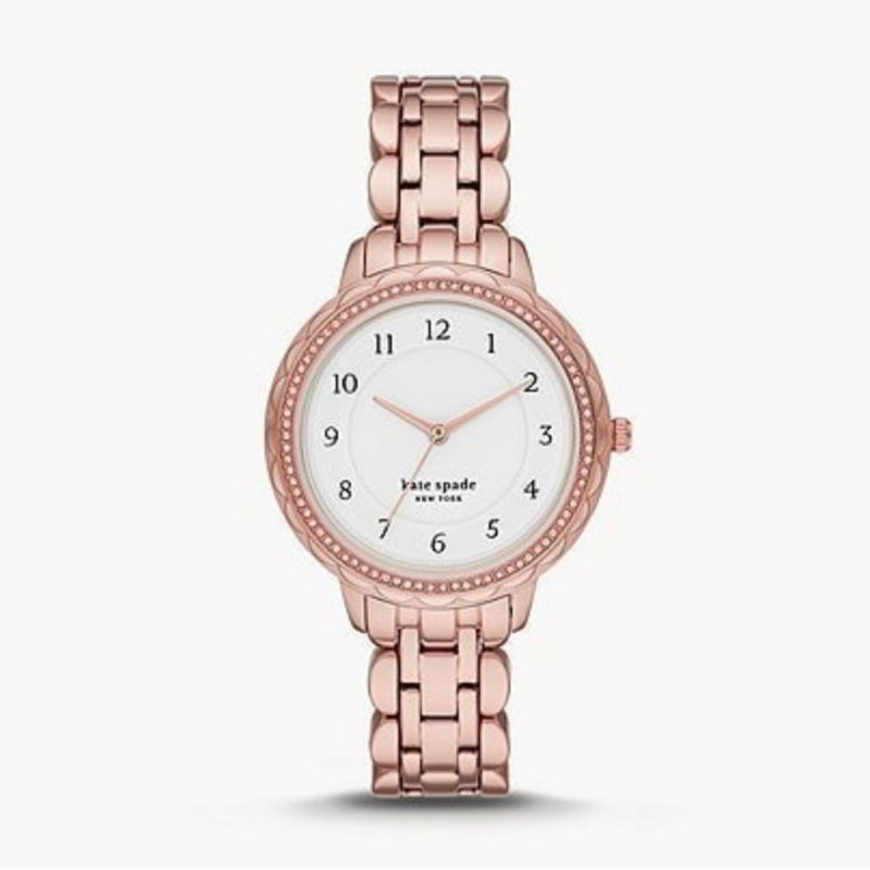 Jam Kate Spade Morningside Scallop Rosegold Stainless Steel Watch KSW1552 Original