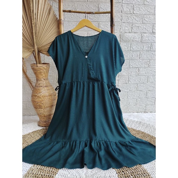 Daster Kimono Pendek || Daster Kimono Polos || Dres Kimono || Daster Rayon || Daster Rayon Busui || Daster Ruffle Busui-JOTOL