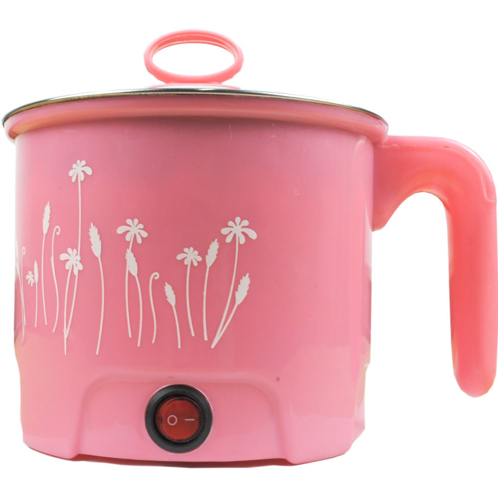 Panci Listrik Serbaguna Bahan Stainless Steel 1.6L 450W - Pink