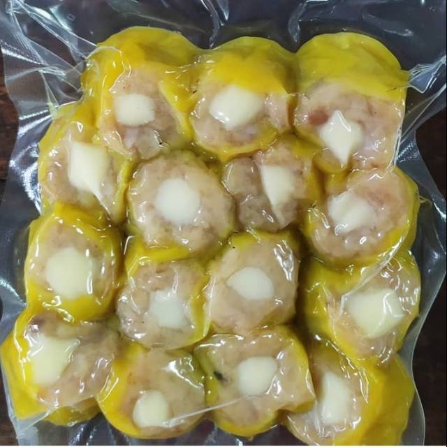 

Dimsum somay pelangi | siomay rasa keju 1 pack isi 15 biji froozen