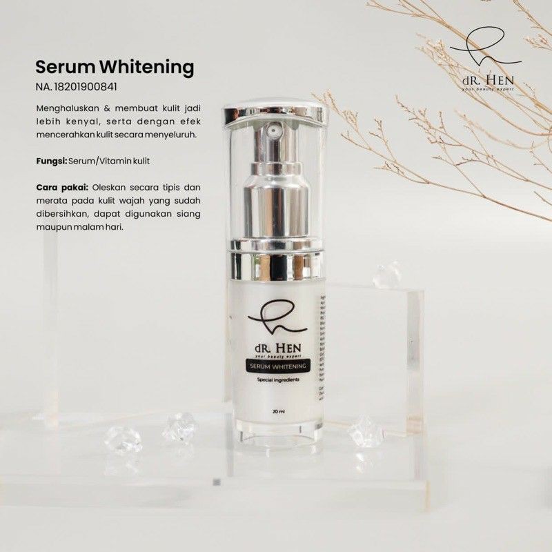 dR. Hen Skincare Paket Set Complete Perawatan Wajah Kompelit Pemutih Glowing Whitening plus Serum dan BB Cream Crim Crem Krim Kerim by dr. Richard Lee Klinik Kecantikan Athena BPOM Aman Halal Menghilangkan Flek Hitam Scincare FREE GIFT-2