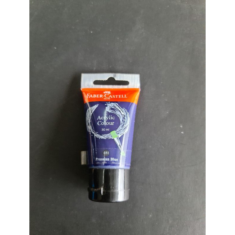 

cat acrylic faber castell colour warna prussian blue 30 ml