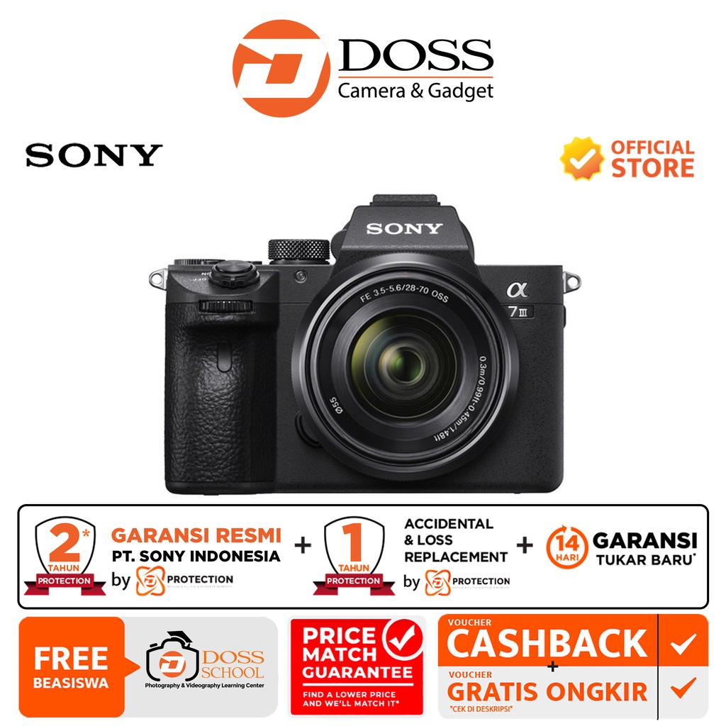 Sony Alpha A7III + SEL2870 / Sony A7III Kit / Sony A7M3 Kit / Sony A7 Mark III Kit