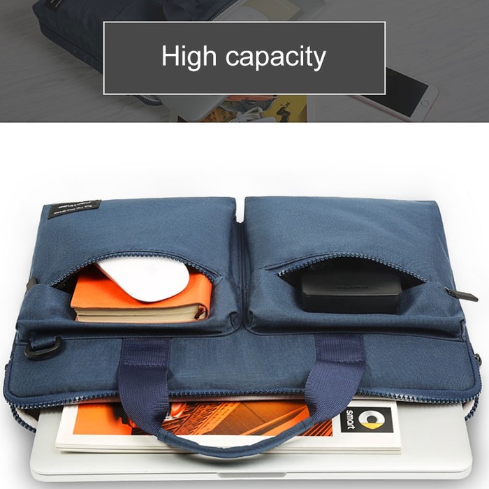 Tas Laptop Macbook Cartinoe RFID Blocking Messenger Bag 14 15 inch blue