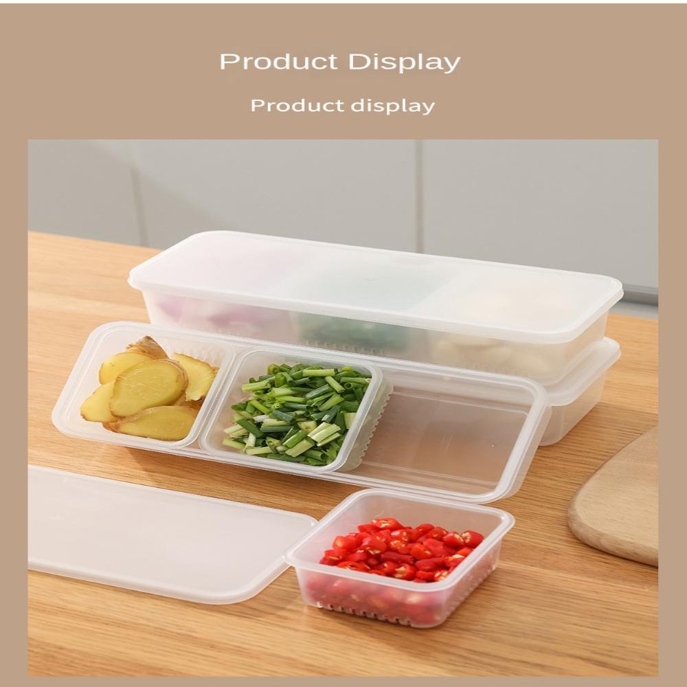 Nanas Bawang Putih Fresh-keeping Kotak Transparan Kulkas Freezer Organizer Dapur Gadget Sealing Kotak Penyimpanan Makanan Kotak Sayur Dengan Penutup