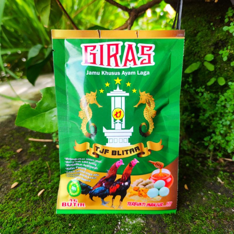 JAMU GIRAS TJF BLITAR 16 Stick - Jamu Ayam Menambah Stamina Agresivitas Birahi Tarung Obat Sakit Kun
