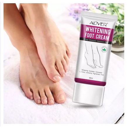 Aliver Perawatan Pelembab Krim Pemutih Kulit Kaki Perawatan Kulit kaki halus 50ml