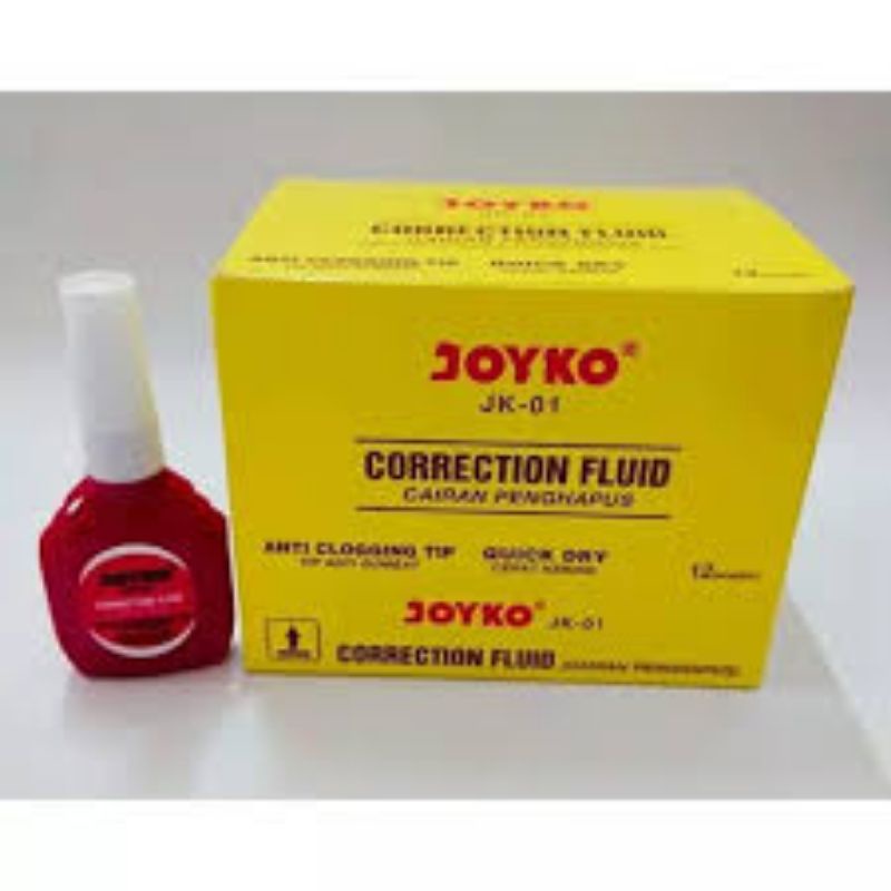 

1 Pcs Correction Fluid / Cairan Koreksi / Penghapus Cair / Tip Ex / Tip X Joyko JK-01