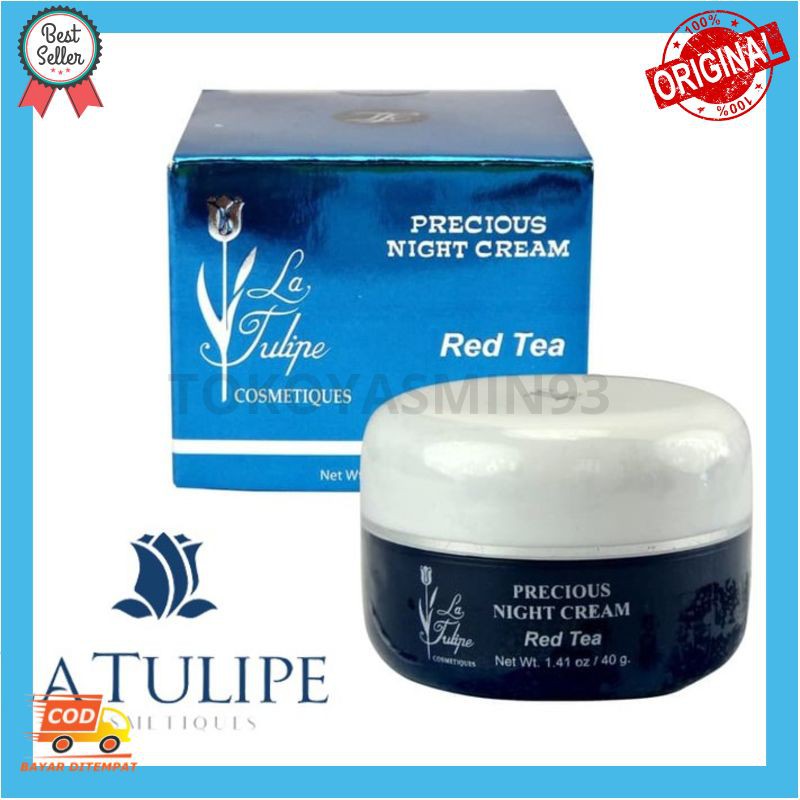La Tulipe Precious Night Cream With Red Tea Murah