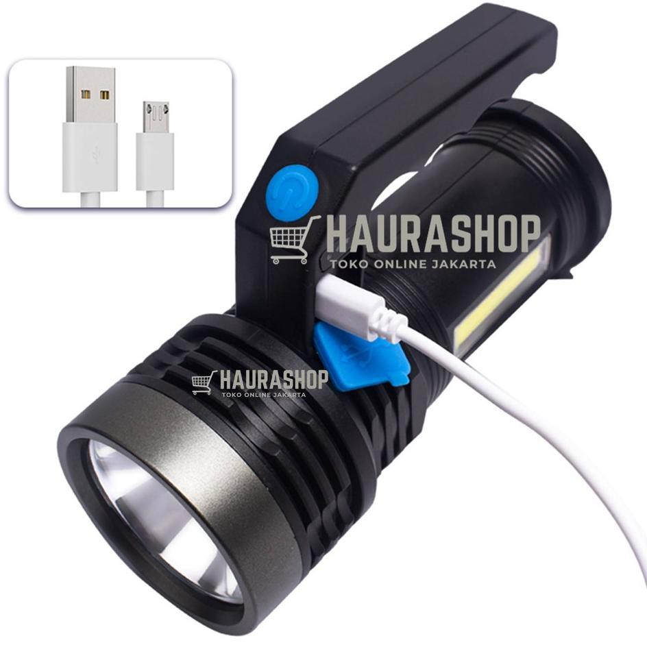 ❇ Senter LED Cas Super Terang Jarak Jauh + COB 4 Mode Emergency MX-7501 Anti Air Wajib Punya ⅍