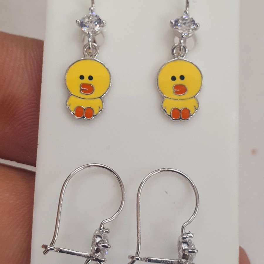 anting desi anak model bebek variasi emas 75% 750 75 % 17k