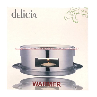 Delicia Warmer Panci Mini Pemanas Dengan Lilin Diameter 12cm Pemanas Makanan Delikia Pan Warm