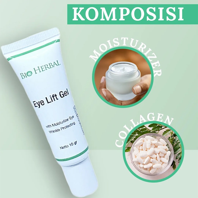 BIO HERBAL EYE LIFT GEL BPOM | PENGHILANG KANTONG MATA