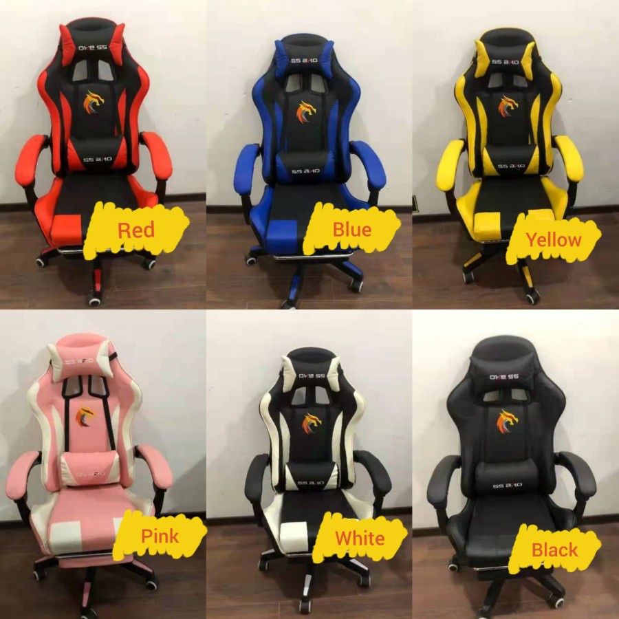 Kursi Gaming Bangku Gaming Gaming Chair Kursi Kerja Kursi Kantor Terlaris-5