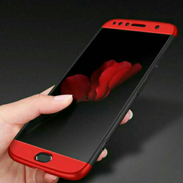 HARD CASE MOTOROLA MOTO G5S PLUS RED BLACK 3 IN 1