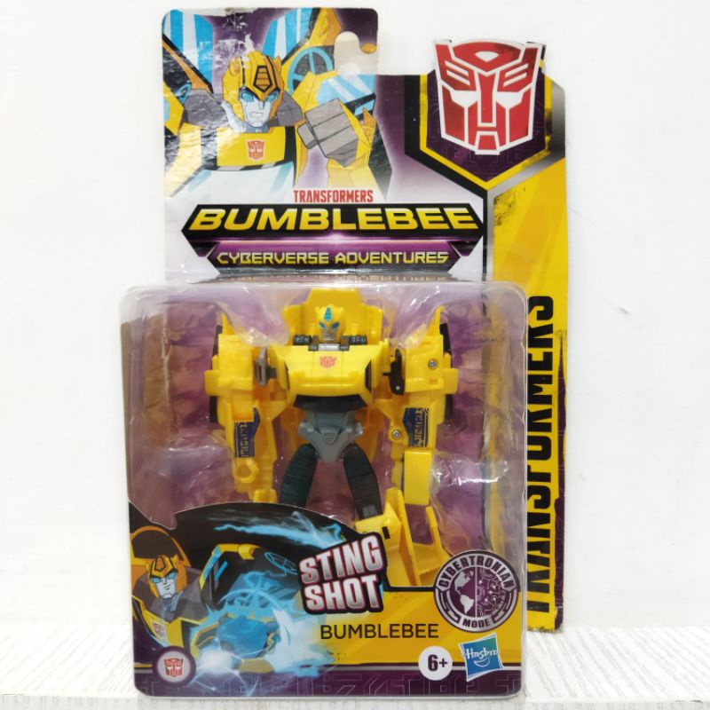 ori original hasbro transformers sting shot bumblebee cyberverse adventures cybertronian mode robot mainan anak laki cowok hadiah kado ultah action figure mobil toy boy boys toys