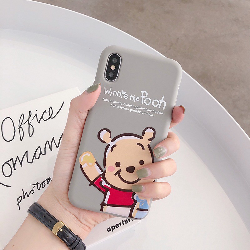 Pooh Softcase Printing Iphone 6 7 7+ 6+ 8+ 11 11pro 11promax Oppo a37 a39 a71 Vivo S1 Y12 Y17