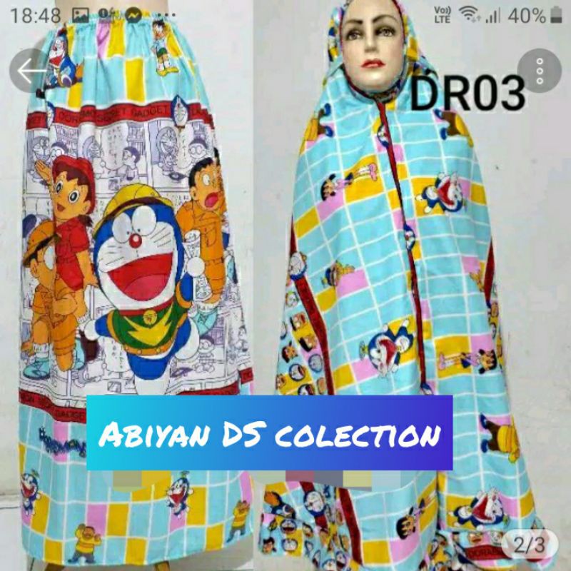 Mukena katun doraemon n freands.(comic)