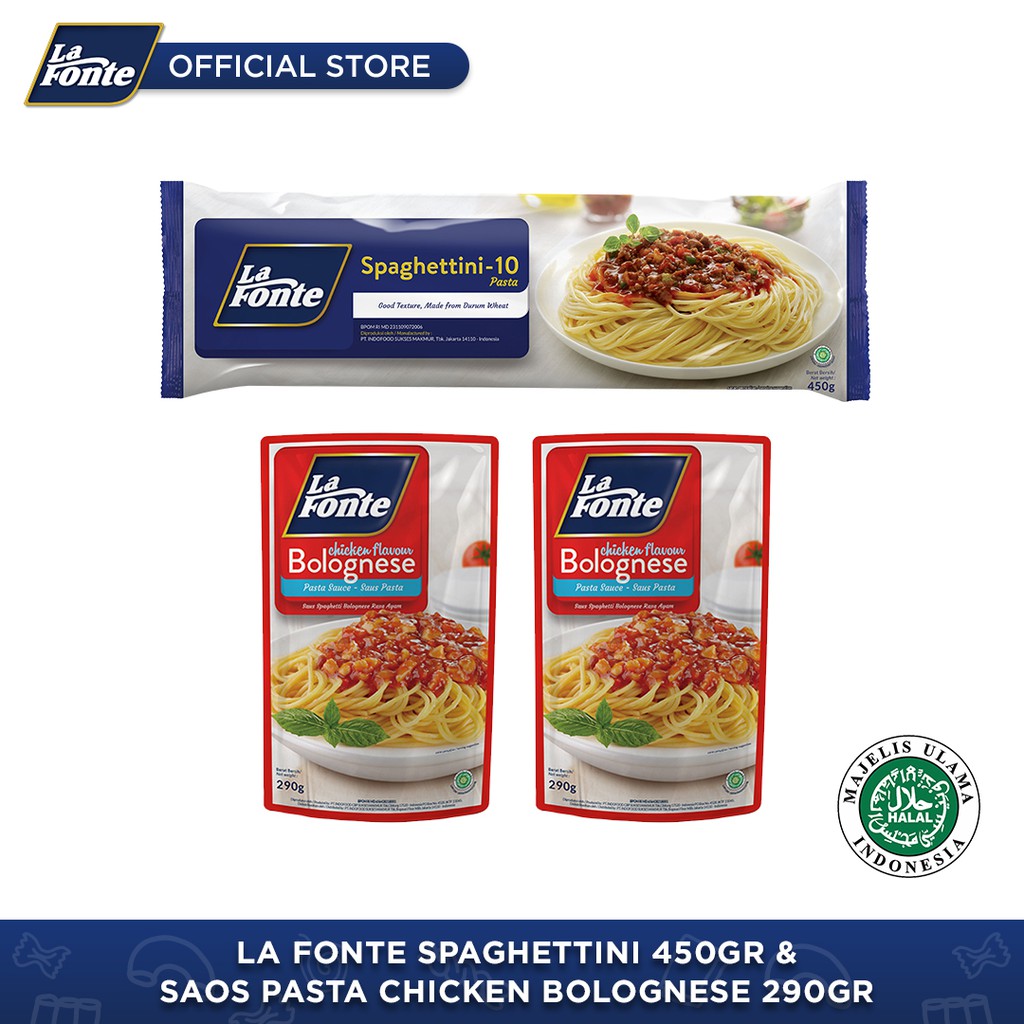 

La Fonte - Paket Keluarga Spaghettini Chicken Bolognese