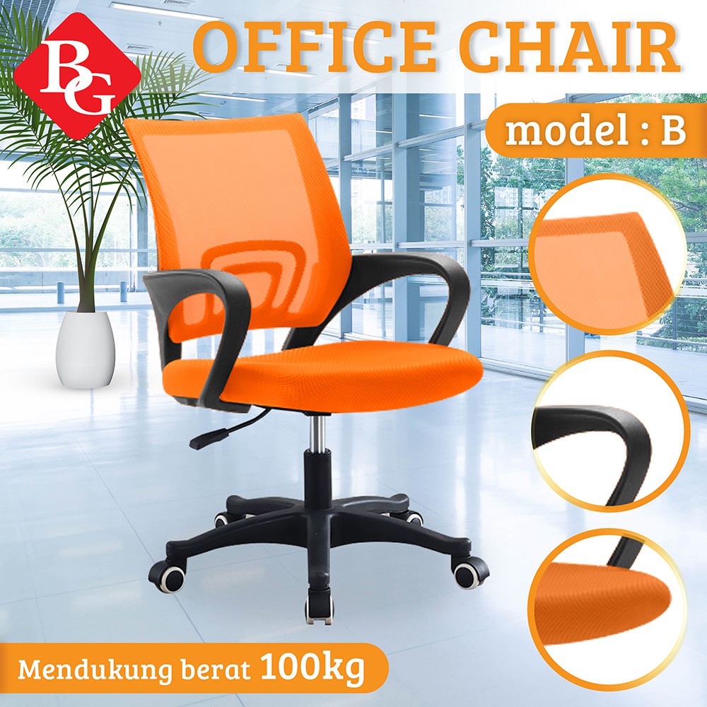 Jual BG KURSI KANTOR STAFF CHAIR KURSI KERJA KURSI JARING OFFICE CHAIR ...