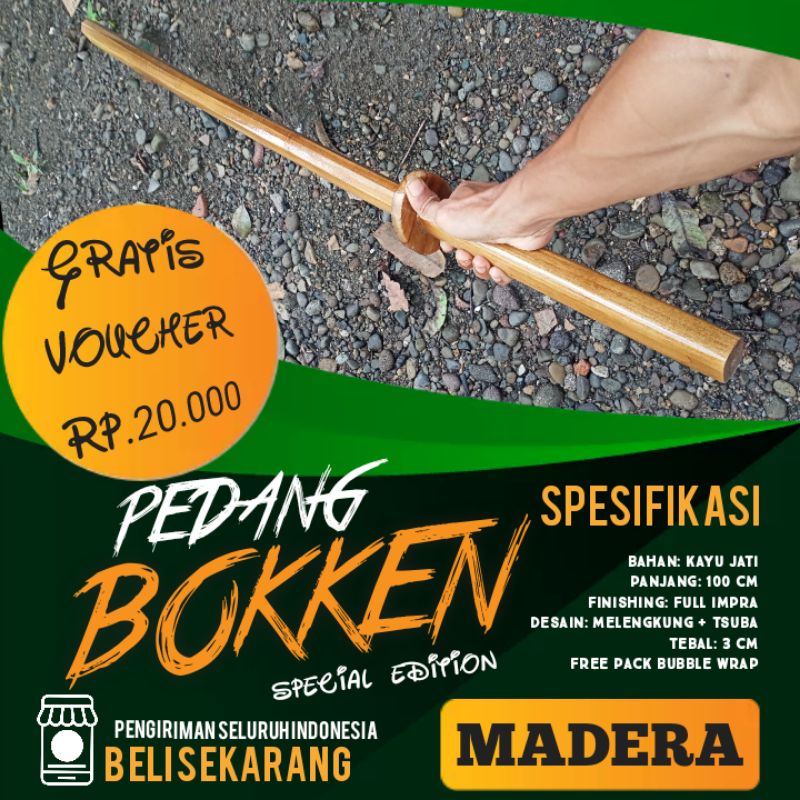pedang kayu bokken