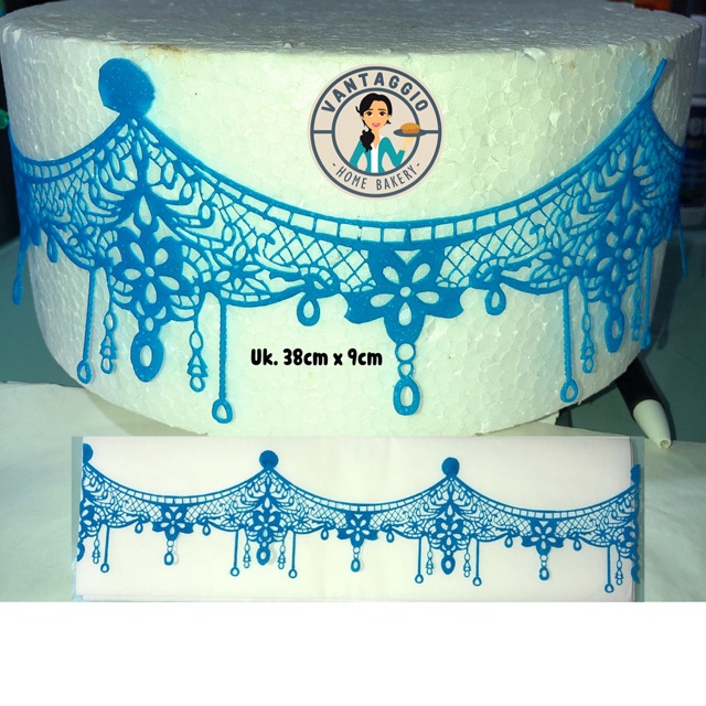 

Edible lace / renda bisa dimakan / renda kue