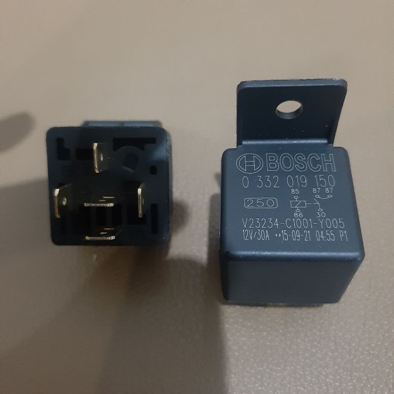 Relay BOSCH 12V Kaki 5 30A