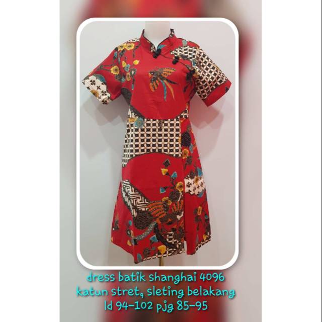 Dress batik shanghai 4096
