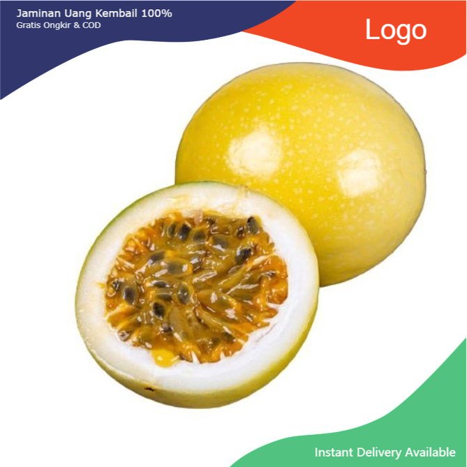 

Promo Buah markisa kuning matang 1kg rasa manis campur asam
