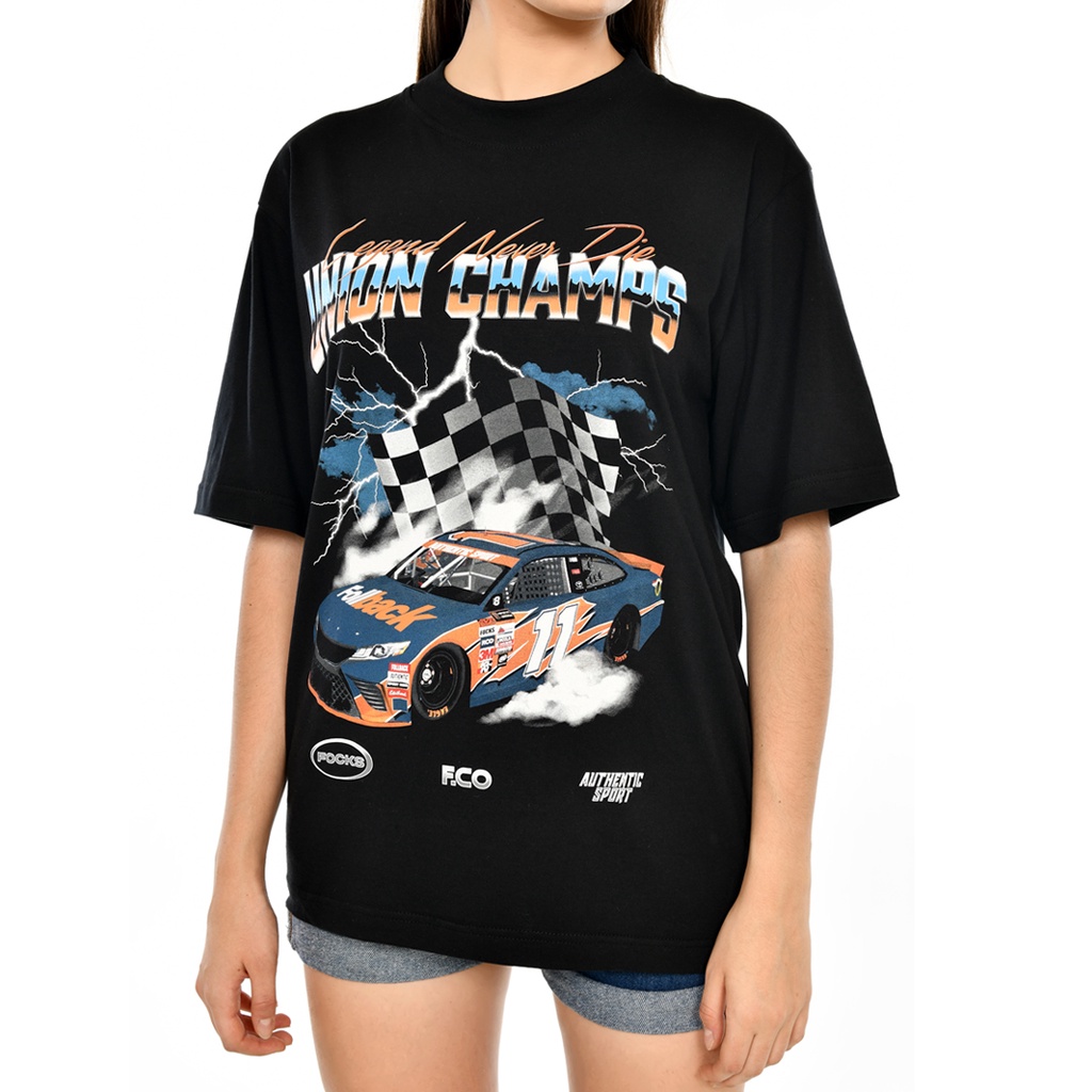 FOLLBACK Racer T-Shirt Union Champs - Kaos Nascar Oversize