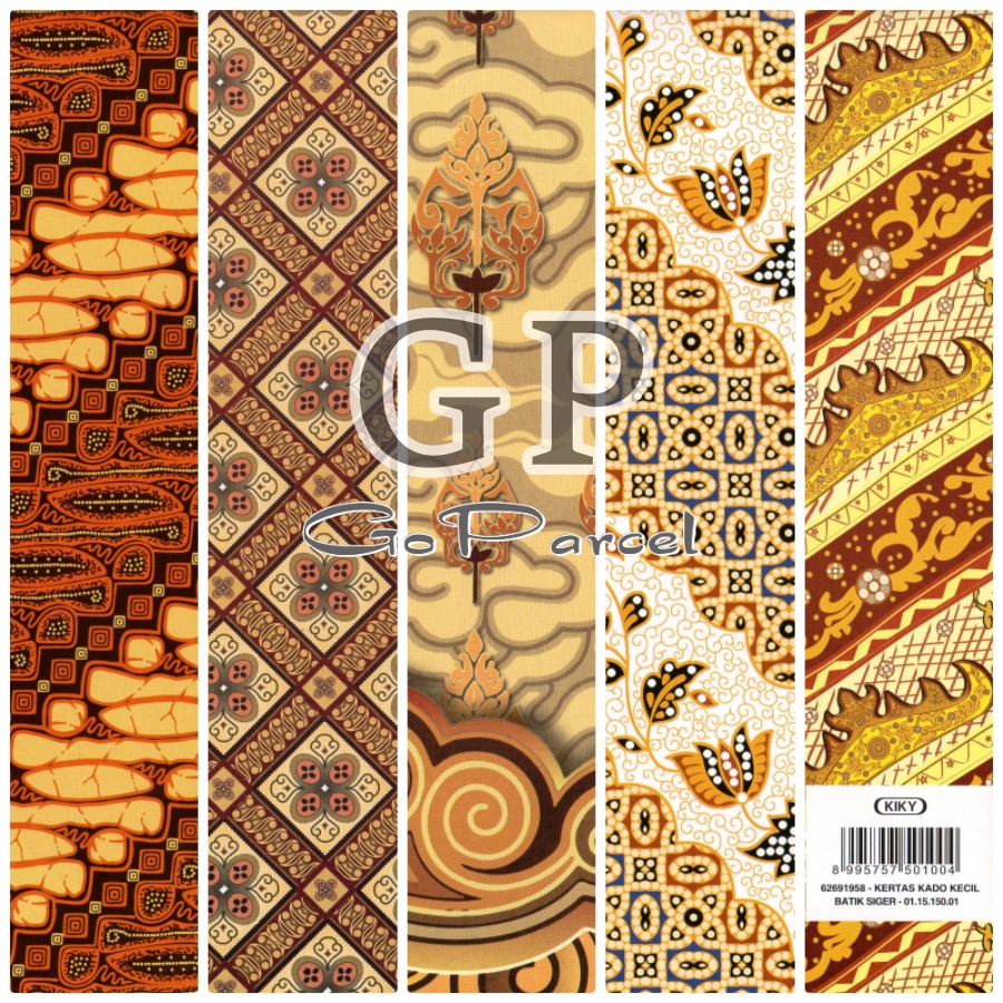 ( 5 Lembar ) KERTAS KADO BATIK COKLAT BALI SUMATRA CLASSIC COKLAT KIKY 80 GRAM SHINNY GLOSSY MENGKILAP 54x65