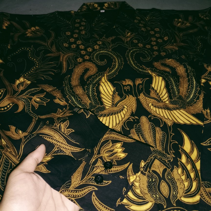 Wismaaji Kemeja Batik Pria Lengan Panjang Full Furing Bahan Katun By Kanaya