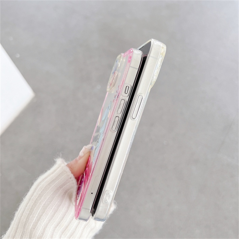 (Ready Stock) Casing Softcase Tpu Iphone 11 Pro Max 13 12 Pro Max X Xr Xs Se 2020 Max 8 7 6 6s Plus + Motif Beruang Shockproof Lovely Bear Series Transparent TPU Soft Silicone Anti-dirty Shockproof Phone Cover