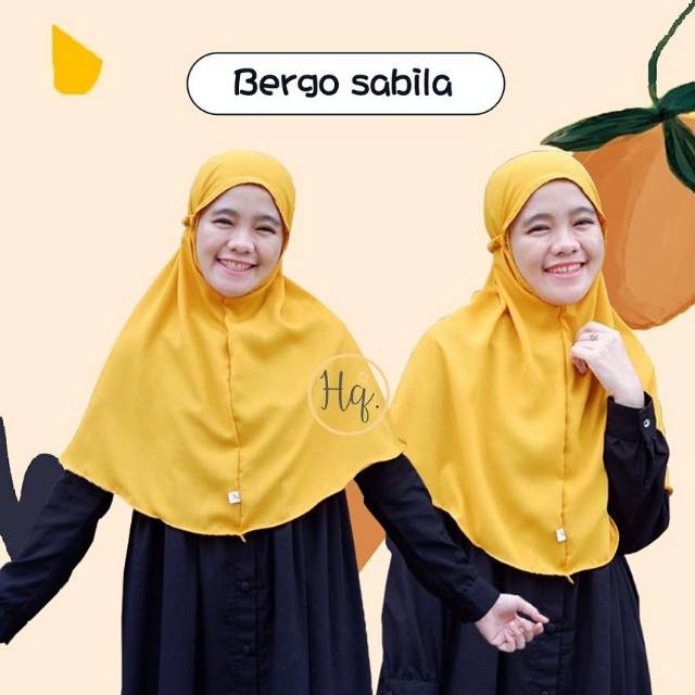 BERGO INSTAN SABILA HIJAB INSTAN TALI KERUT HITS TIK TOK / KERUDUNG TALI KERUT