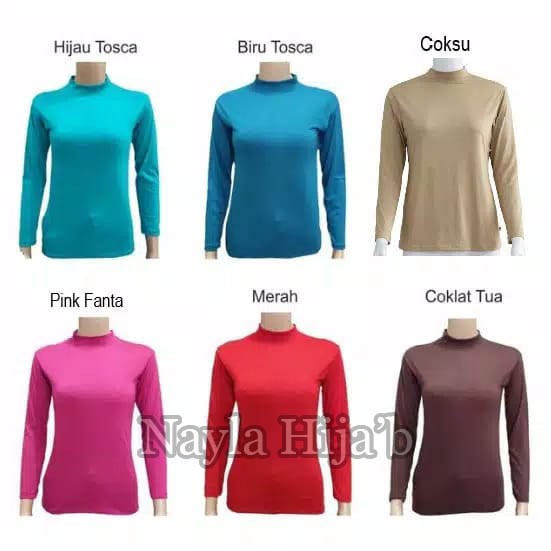 Baju Manset Mandate Kerah Size L,XL Manset Baju Kaos Mandate Pakai Kerah Termurah Nayla Hija'b