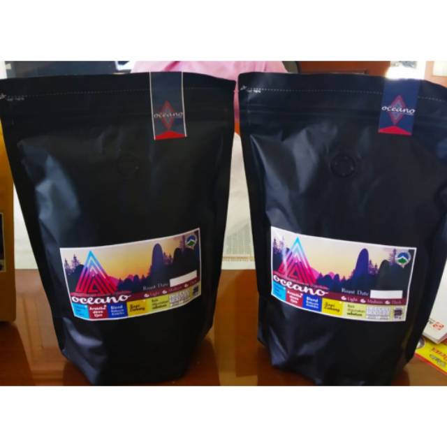 

OCEaNO Blend Robusta, Arabika coffee isi 250gram kombinasi masam dan pahit membuat sensasi khas..