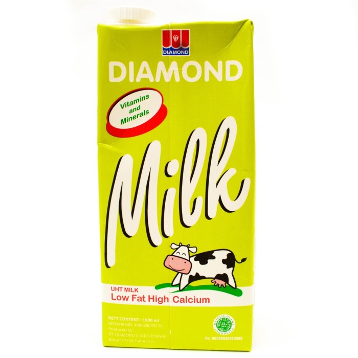 

Diamond Uht Milk Low Fat High Calcium 1000 Ml