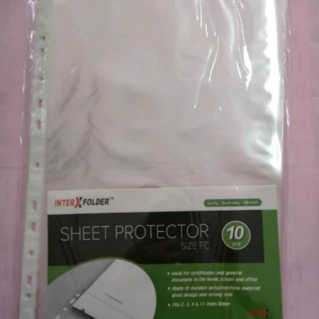 

Pocket PP Sheet protector INTER X Folio