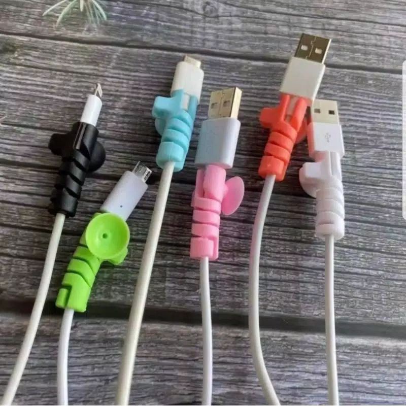 Kabel protektor bisa di tempel di dinding - Protektor ujung kabel spiral