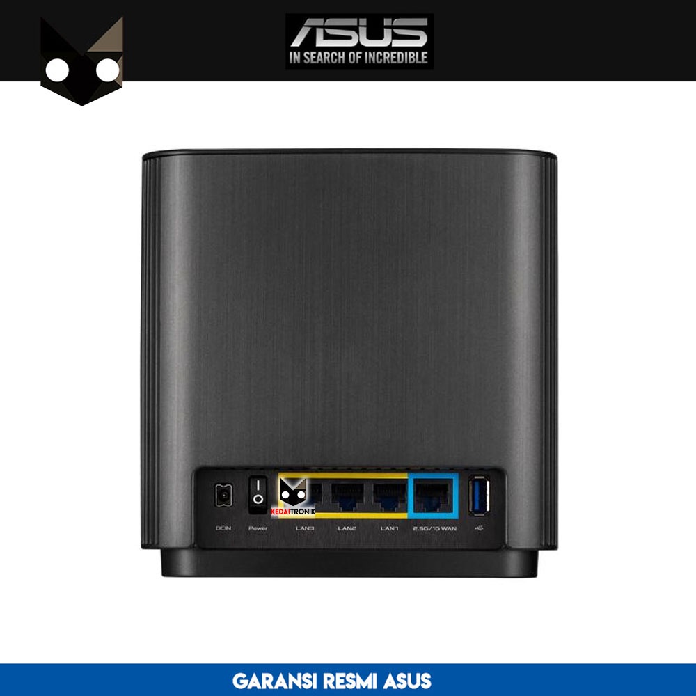 Asus Tri Band WiFi 6 XT8 Mesh Whole Home ZenWiFi AX6600 Easy Setup 2PK