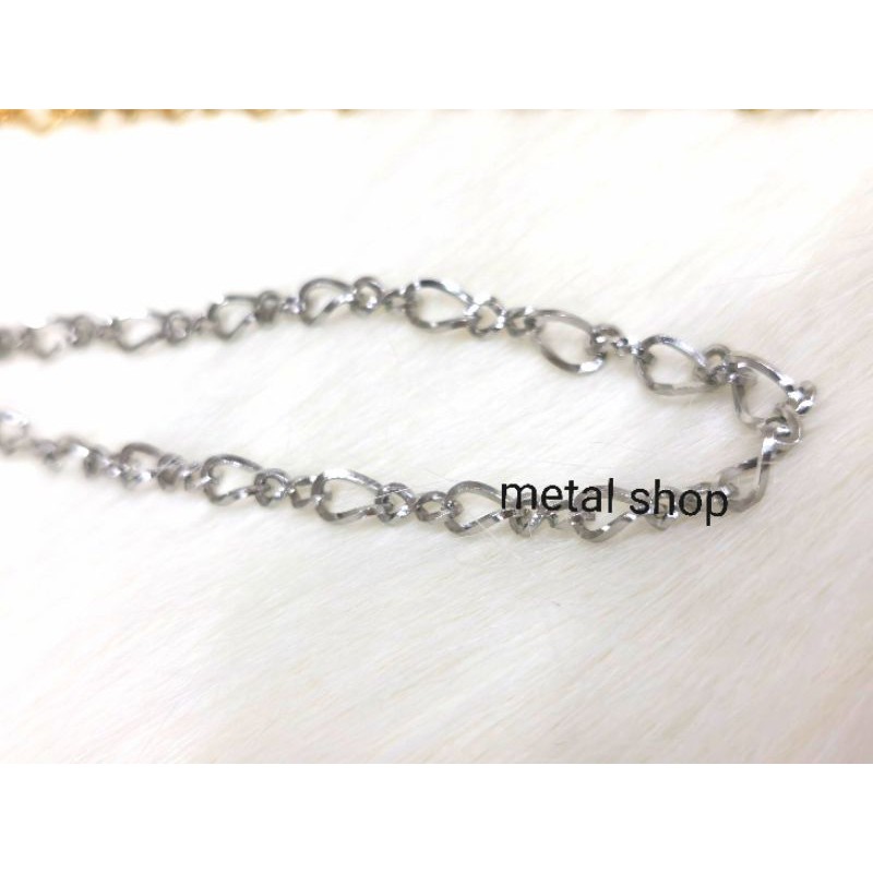 Kalung titanium model infinity panjang 50cm