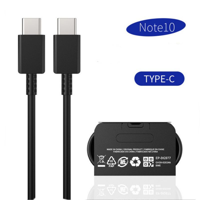 Kabel data SMG Type C To Type C SUPER FAST CHARGING ORIGINAL 100% A70 A71 A80 A81 NOTE 10