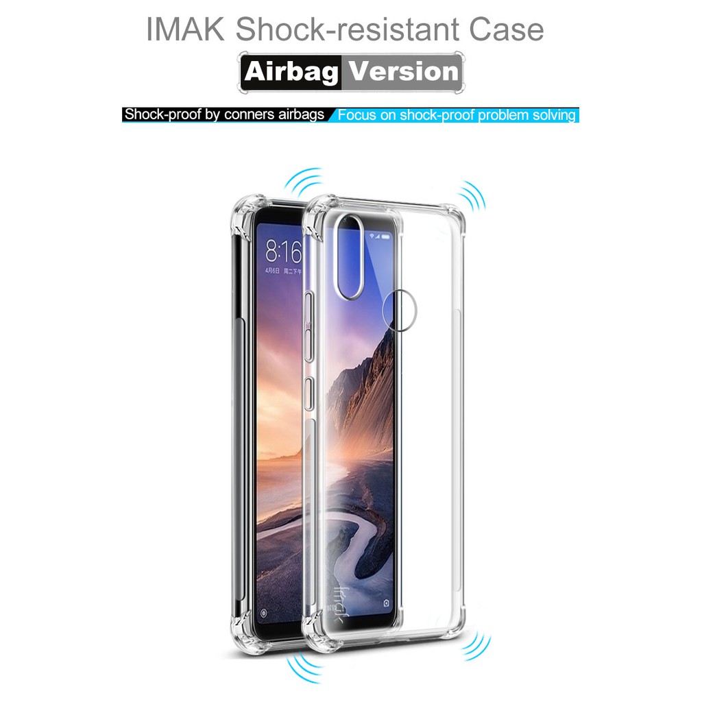 IMAK ShockProof TPU Soft Case - XiaoMi Max 3 / Mi Max 3 (Clear)