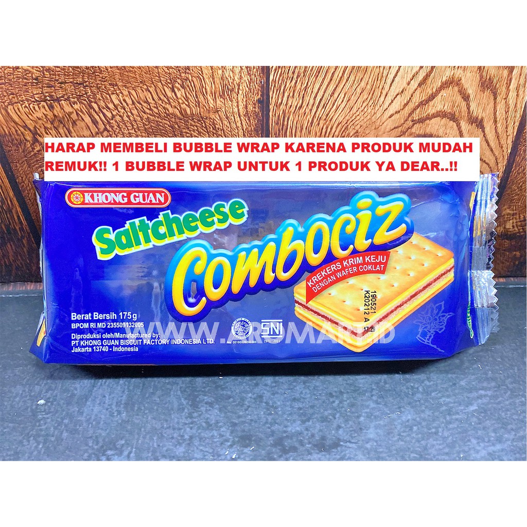

Khong Guan Saltcheese Combociz (Harga belum termasuk bubble-wrap yo!) - 175g