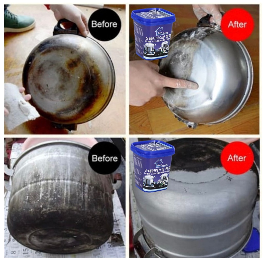 OS Pembersih Karat Dan Hangus Kotoran Panci Stainless Steel Oven Cookware Cleaner Penghilang Karat