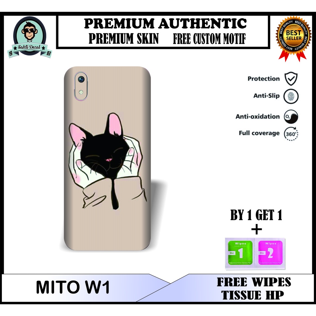 SKIN HANDPHONE MITO W1 BISA CUSTOM MOTIF