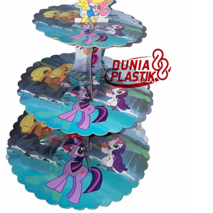 ℗ STANDING CAKE tempat kue cup agar cake cupcake rias hiasan meja susun 3 tier motif berbagai karakt