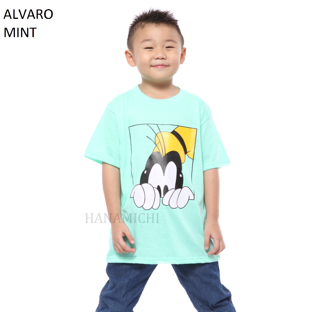 Hanamichi ALVARO Baju Kaos Sablon Anak Lengan Pendek